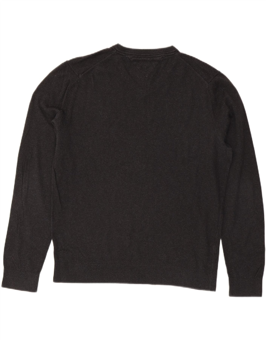 TOMMY HILFIGER Muški pulover s V-izrezom XL sivi pamuk