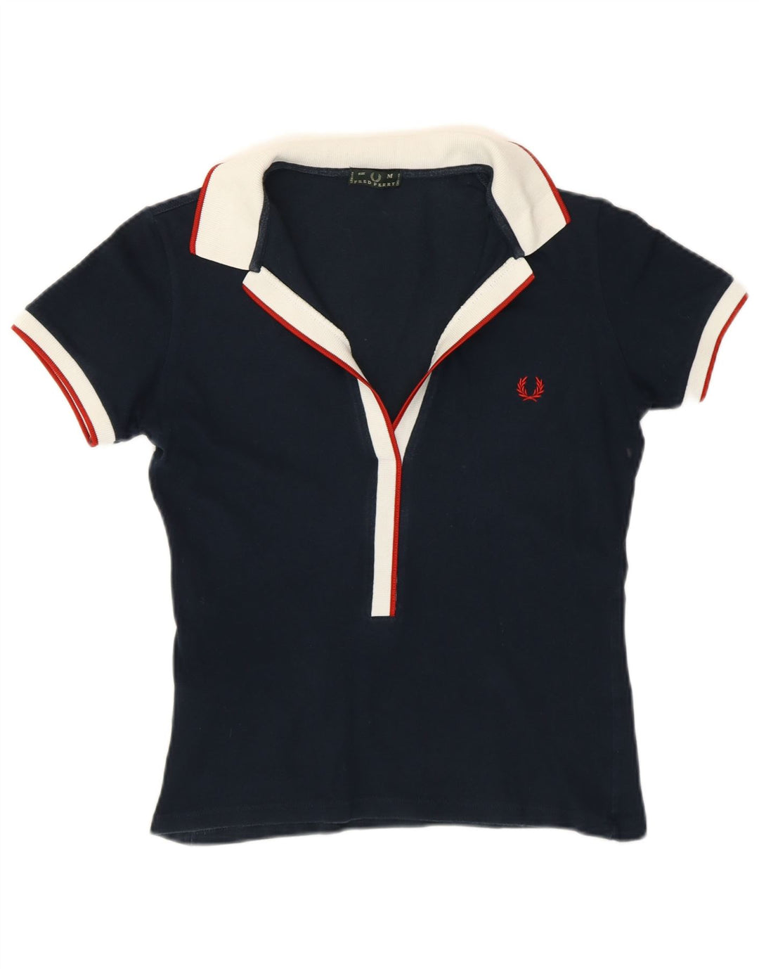 FRED PERRY Ženska polo majica UK 12 srednje tamnoplava