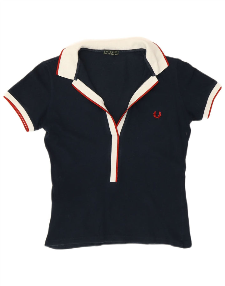 FRED PERRY Ženska polo majica UK 12 srednje tamnoplava