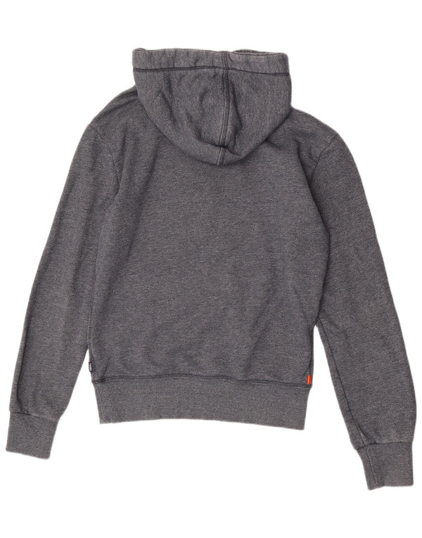 Superdry muška majica s kapuljačom s kapuljačom, mali sivi pamuk