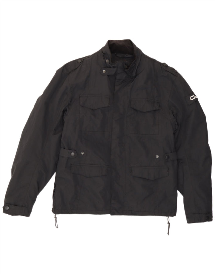 OJ Atmosfere Mens Utility Jacket UK 40 Large Black Nylon