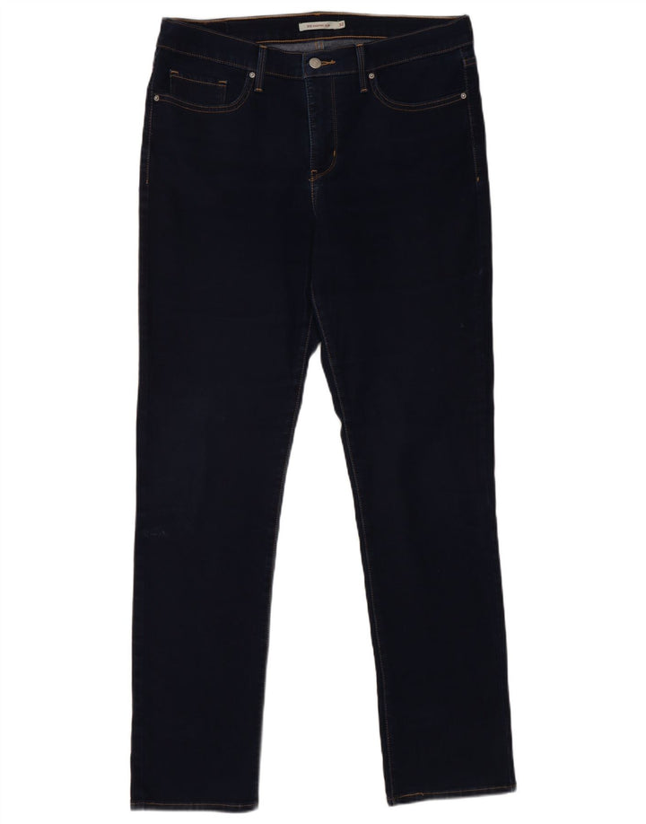 Levi's ženske 312 uske traperice W32 L32 tamnoplavi pamuk