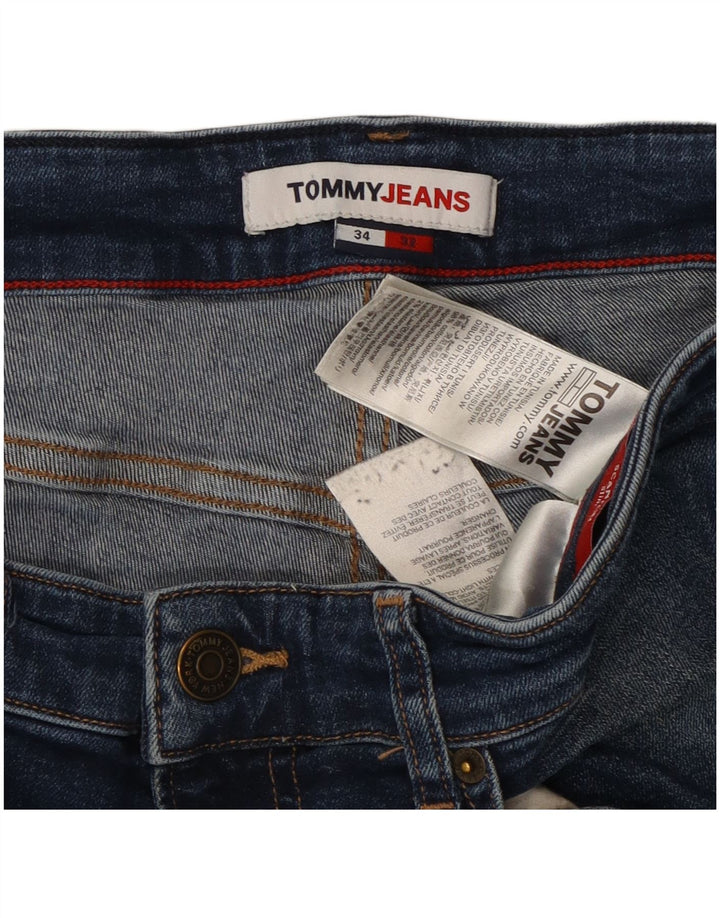 TOMMY HILFIGER Muške uske traperice W34 L32 Plavi pamuk