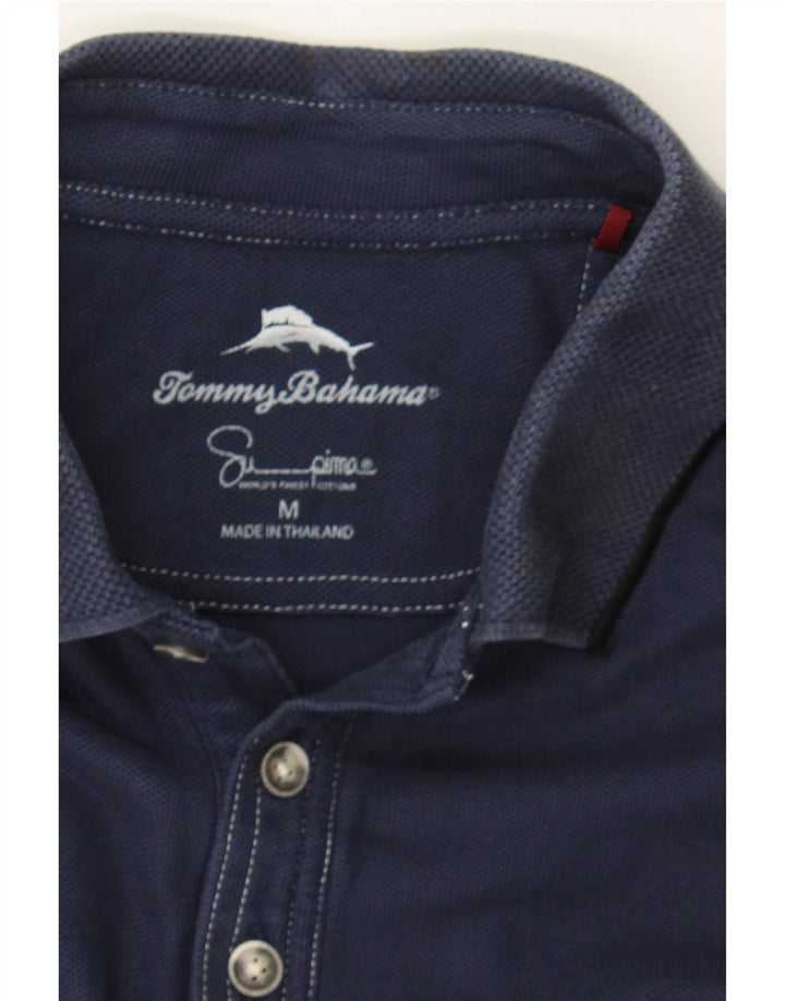 TOMMY HILFIGER Mens Polo Shirt Medium Navy Blue Cotton Vintage Tommy Hilfiger and Second-Hand Tommy Hilfiger from Messina Hembry 
