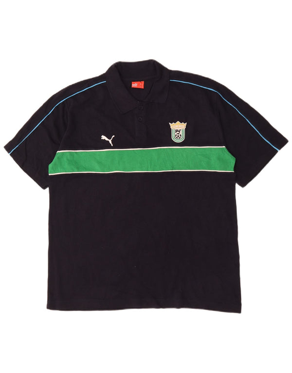 Puma muška polo majica XL crni pamuk u boji