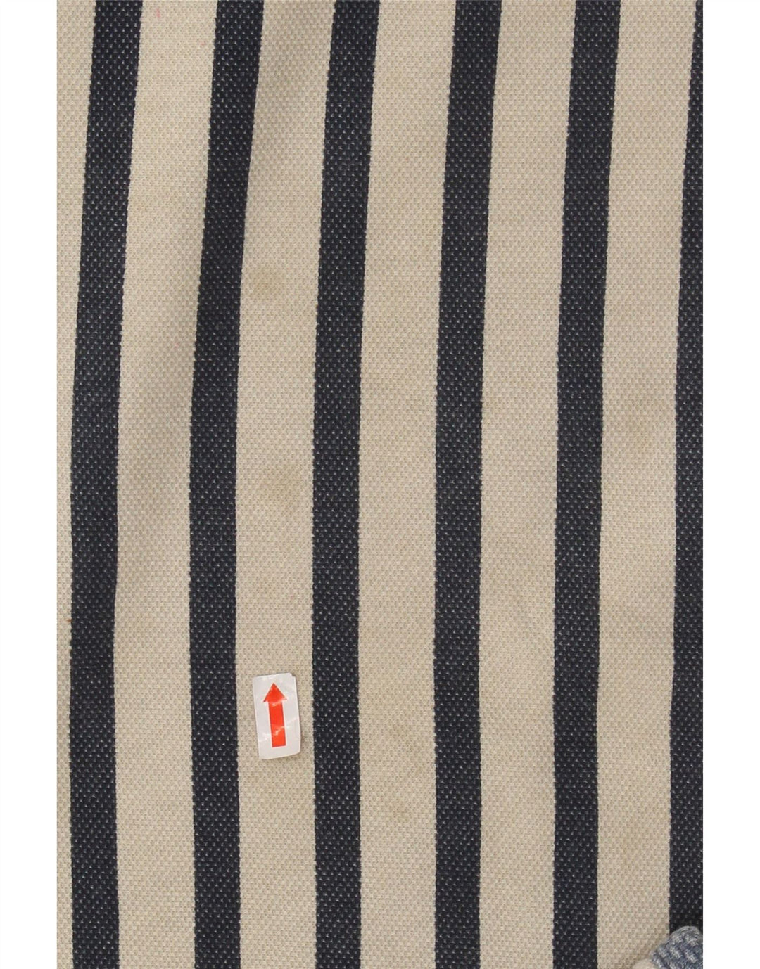 FAT FACE Muška majica s izrezom s patentnim zatvaračem, mali pamuk na bijele pruge