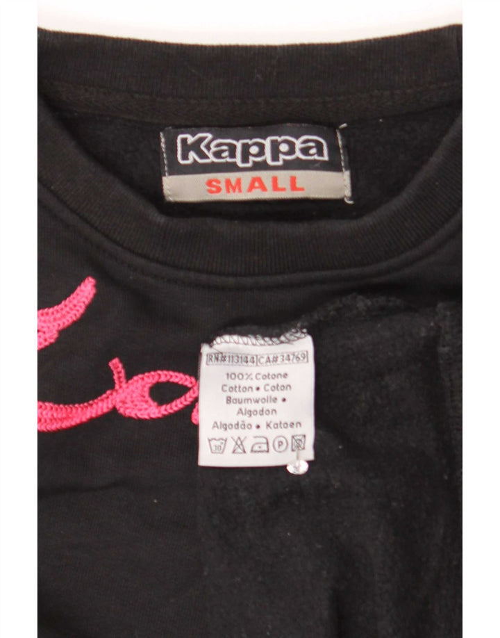 Kappa muška majica s grafičkim motivima, mali crni pamuk