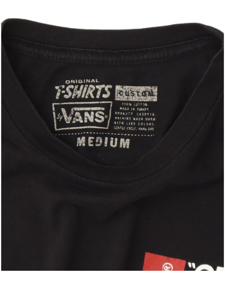 Vans muška majica kratkih rukava srednje veličine crni pamuk