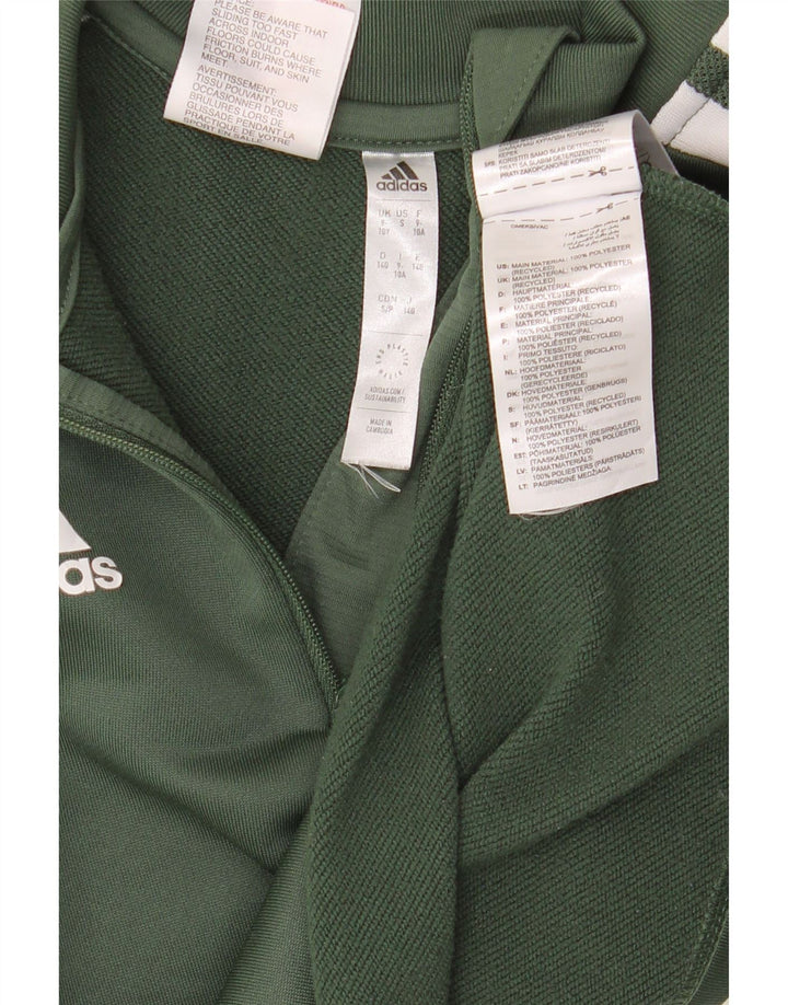 Adidas Boys Graphic Pullover Trenirka Top 9-10 Years Kaki