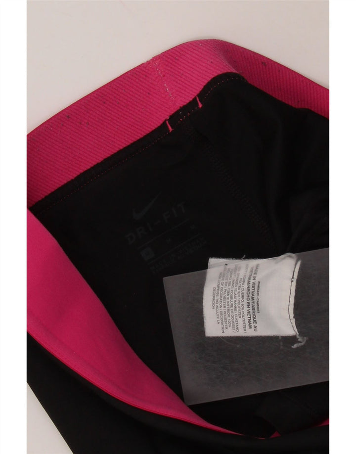 NIKE ženske kratke sportske hlače Dri Fit Graphic UK 12 srednje crne boje