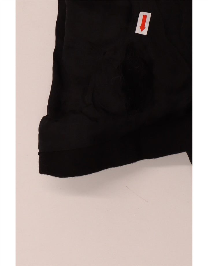 AQUASCUTUM Womens 2 Button Blazer Jacket UK 8 Small Black Wool