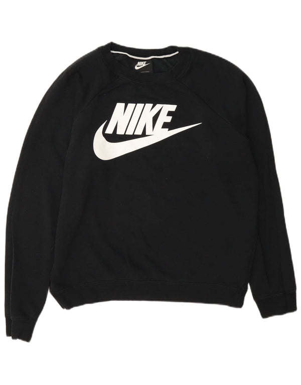 Nike Ženska majica s motivima prekomjerne majice UK 10 Small Grey Cotton