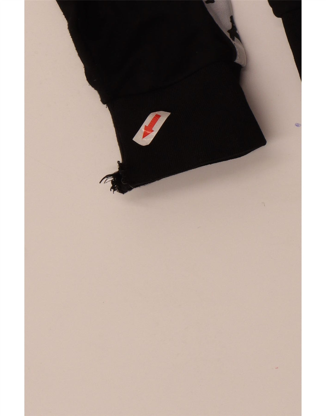 Kappa muška trenirka s grafičkim motivima, velika jakna od poliestera crne boje