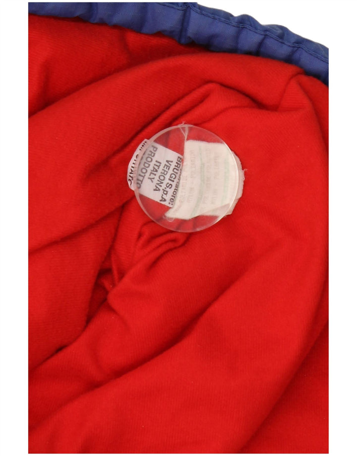 Vintage muška skijaška jakna s grafičkim motivima UK 42 XL plavi poliamid