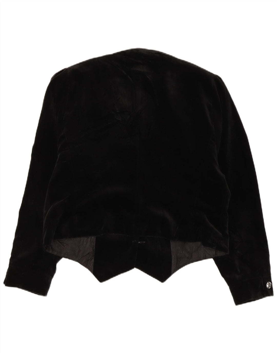 HAMMERSCHMID Ženska baršunasta jakna sa 3 gumba EU 42 Veliki crni pamuk