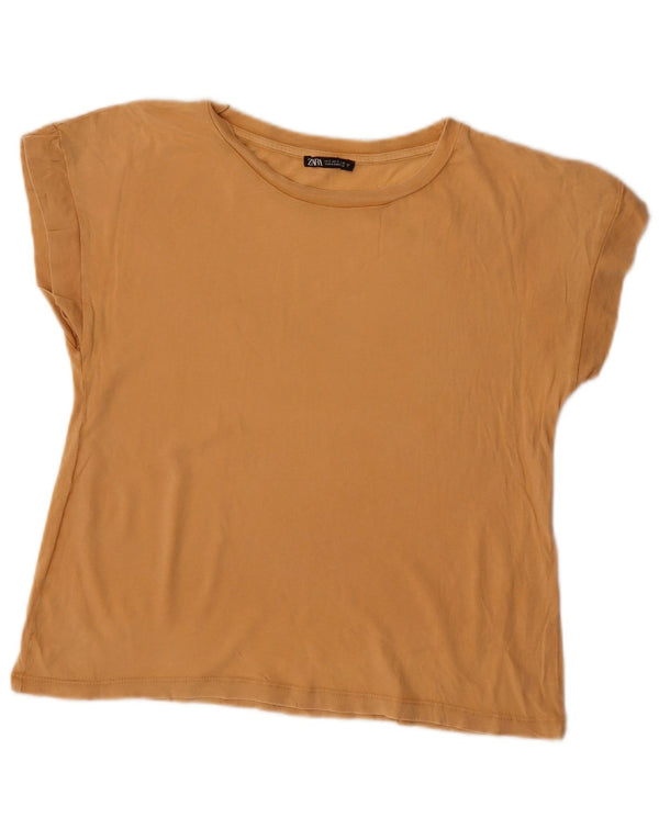 Zara ženska majica kratkih rukava UK 10 Small Beige