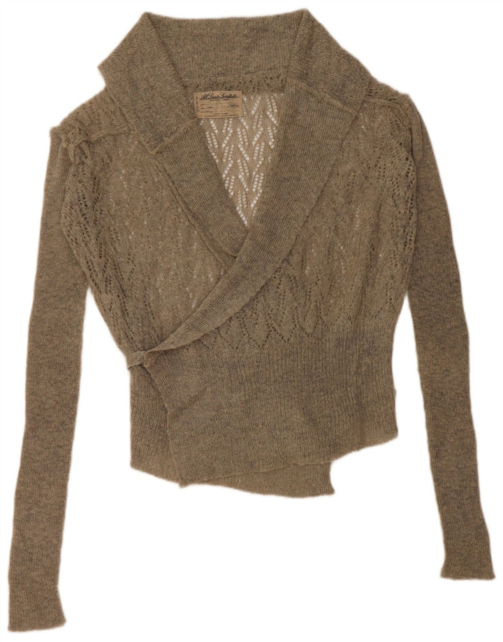 ALL SAINTS Ženski preveliki kratki kardigan džemper veličine 12 Zeleni