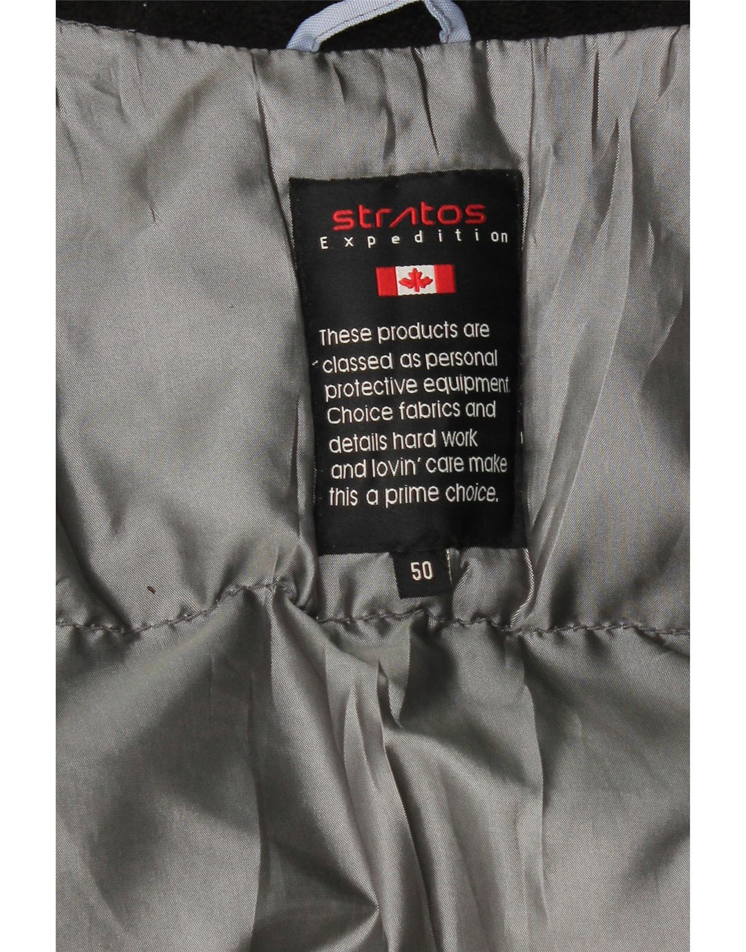 STRATOS Mens Hooded Padded Gilet IT 50 Large Grey Vintage Stratos and Second-Hand Stratos from Messina Hembry 