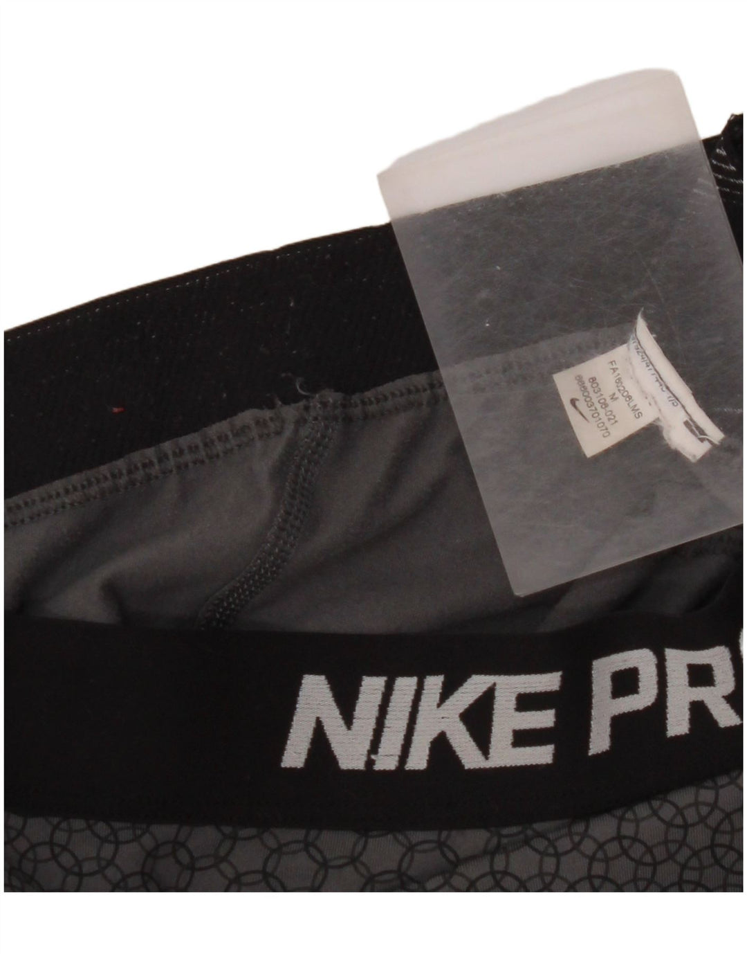 NIKE ženske grafičke tajice UK 12 srednje sive geometrijske