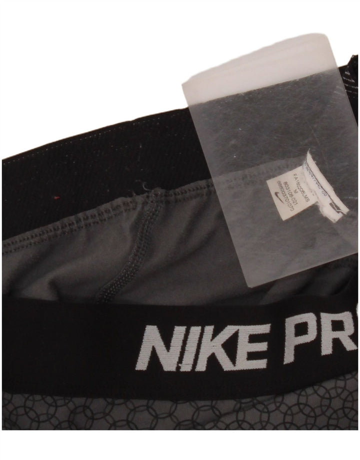 NIKE ženske grafičke tajice UK 12 srednje sive geometrijske