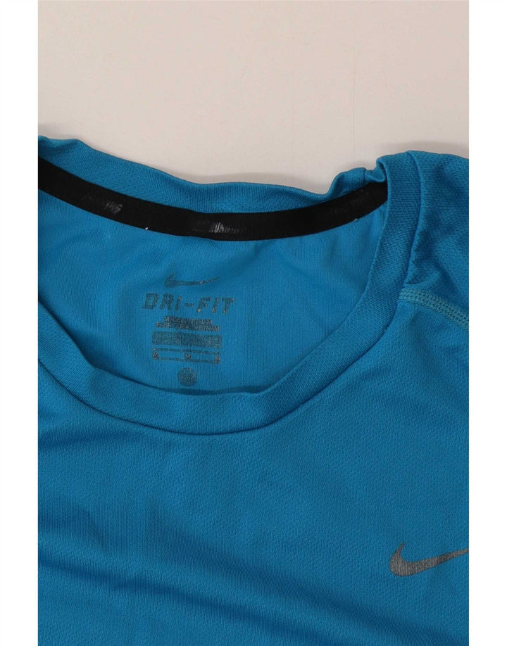 Nike Dri Fit majica kratkih rukava srednje plava