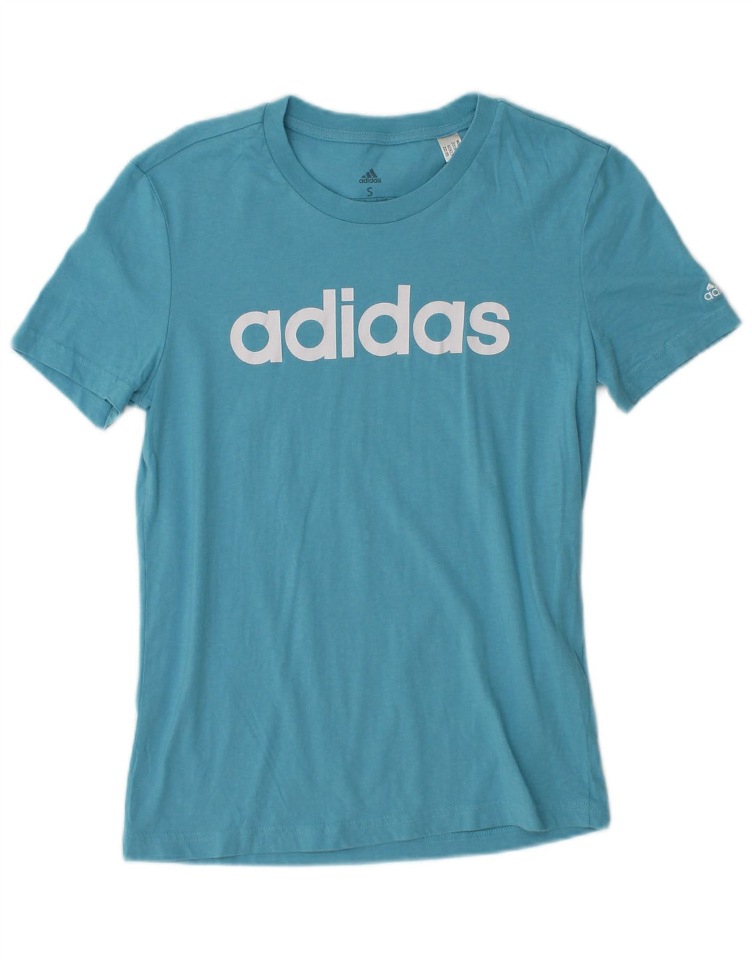 Adidas ženska majica kratkih rukava s grafičkim motivima UK 8/10 Small Blue