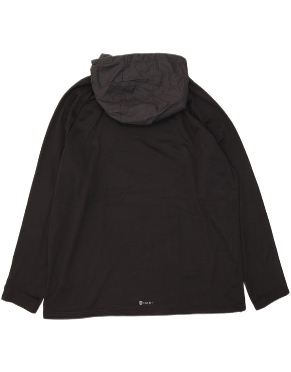Adidas muška majica s kapuljačom Aeroready 2XL crni poliester