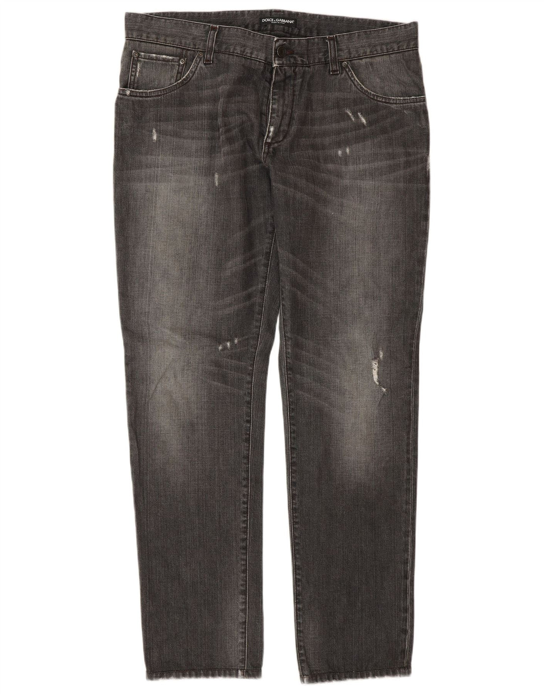 Ženske ravne traperice Dolce & Gabbana IT 50 XL W36 L32 sive