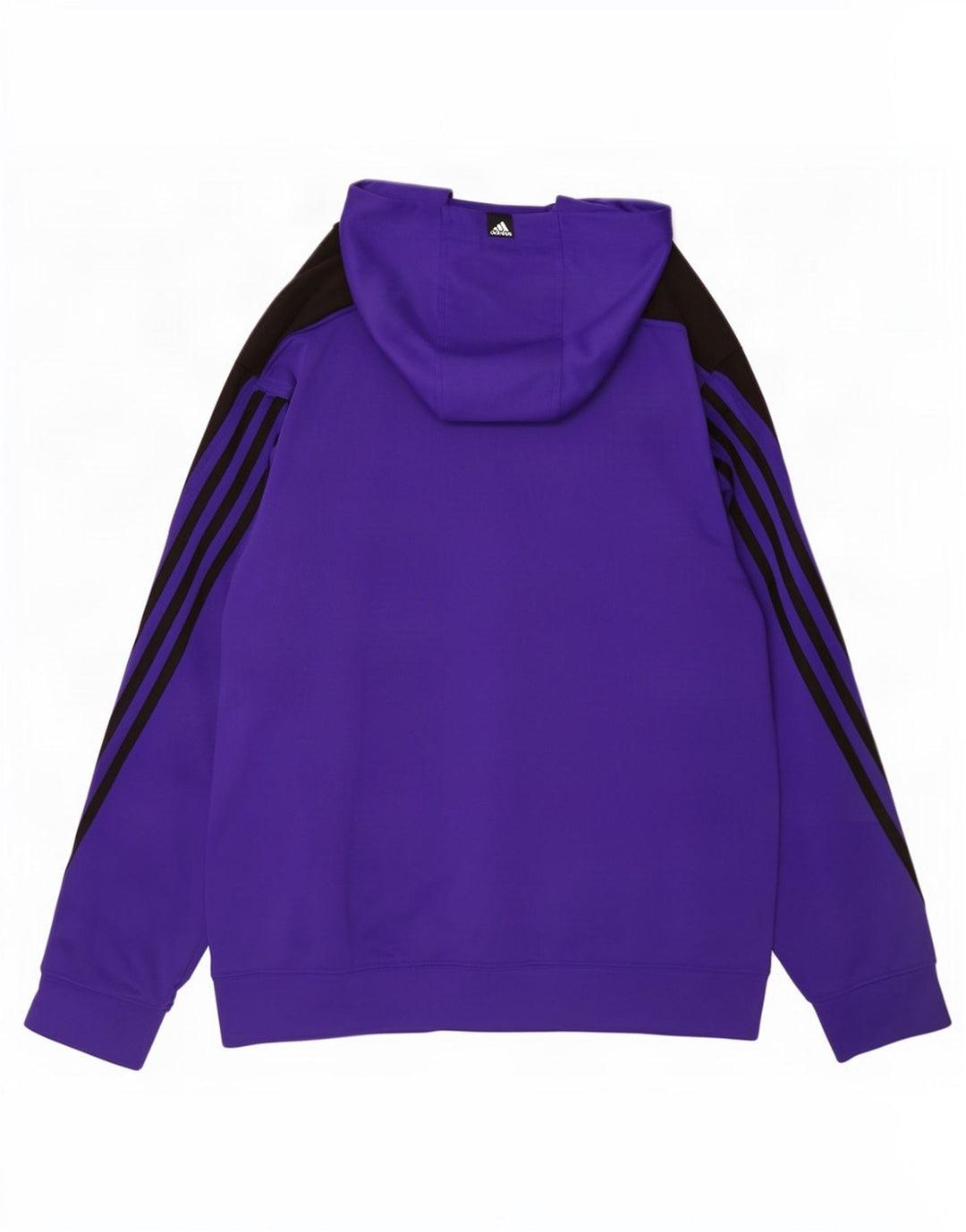 Adidas muška majica s kapuljačom veliki ljubičasti poliester