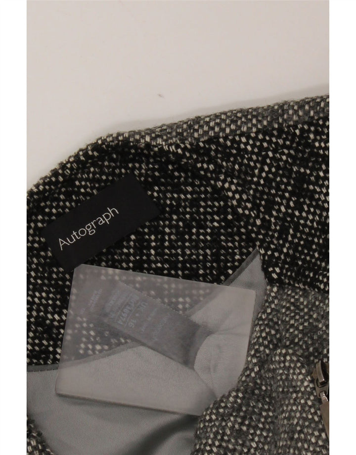 Marks & Spencer Ženska autograph jakna jakna UK 16 Large Grey Flected