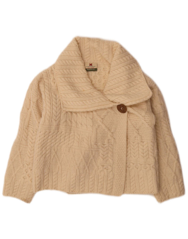 Carraig Donn ženski kardigan pulover opuštenog kroja UK 4 XS Off White