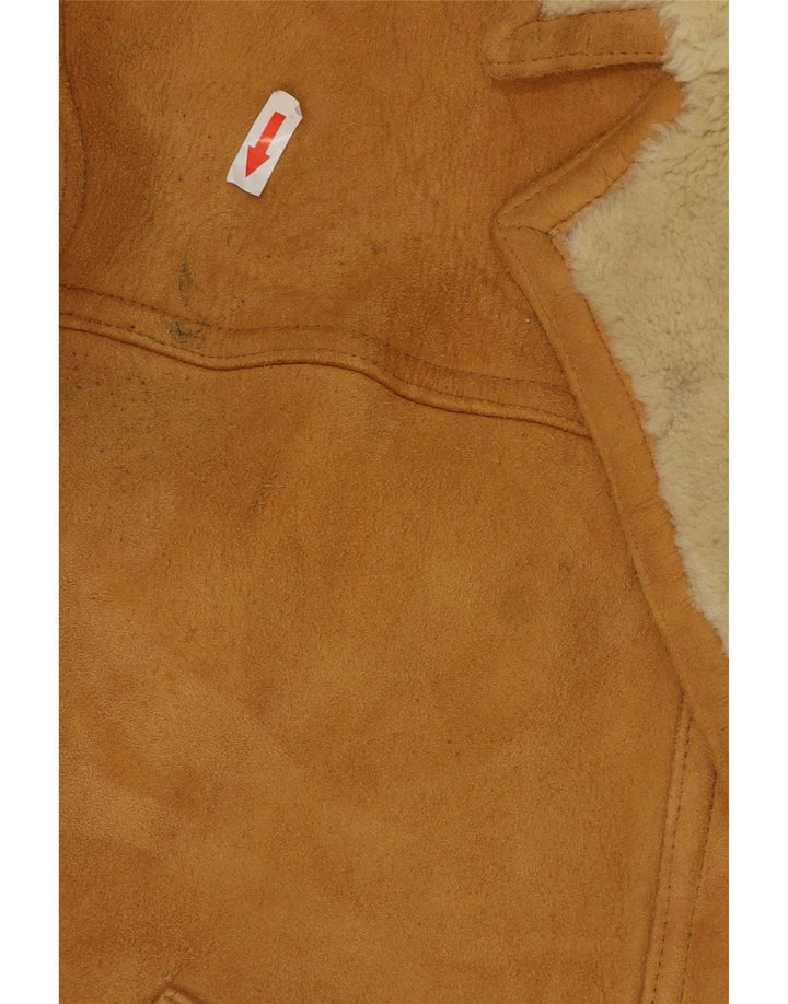 Vintage muška jakna od šikara IT 54 2XL smeđa koža