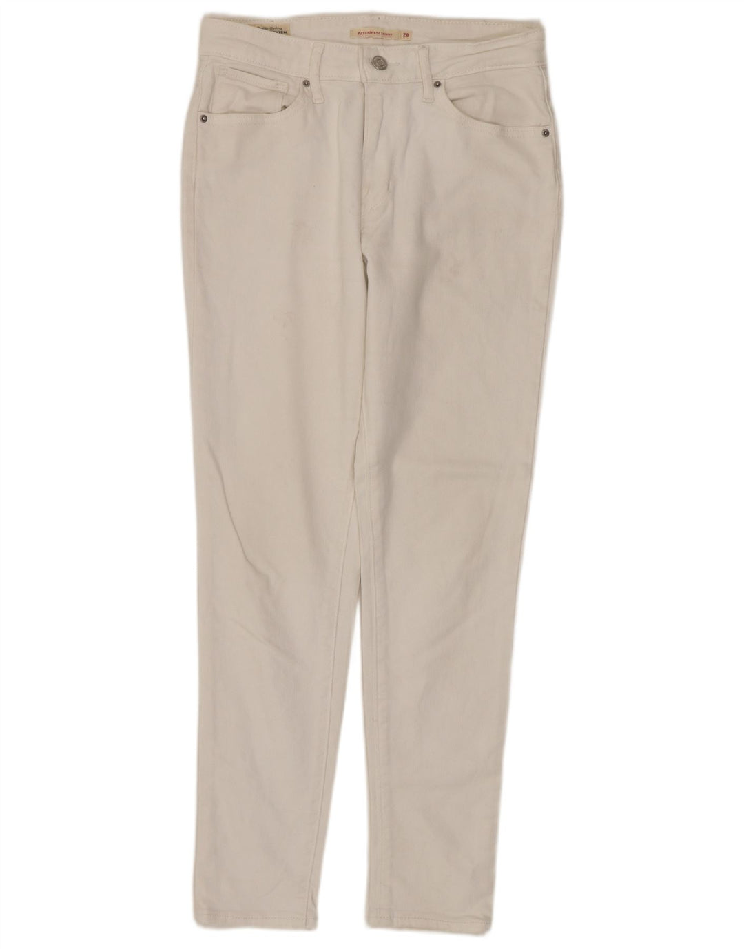 LEVI'S ženske uske traperice visokog struka 721 W28 L27 bijeli pamuk