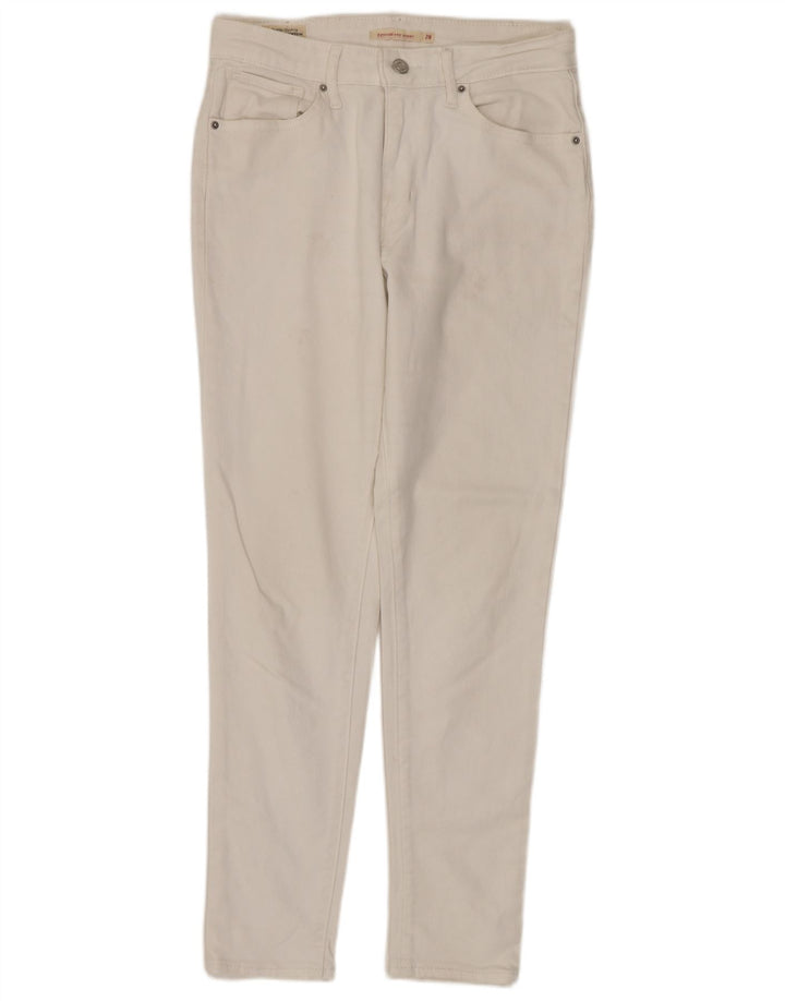 LEVI'S ženske uske traperice visokog struka 721 W28 L27 bijeli pamuk