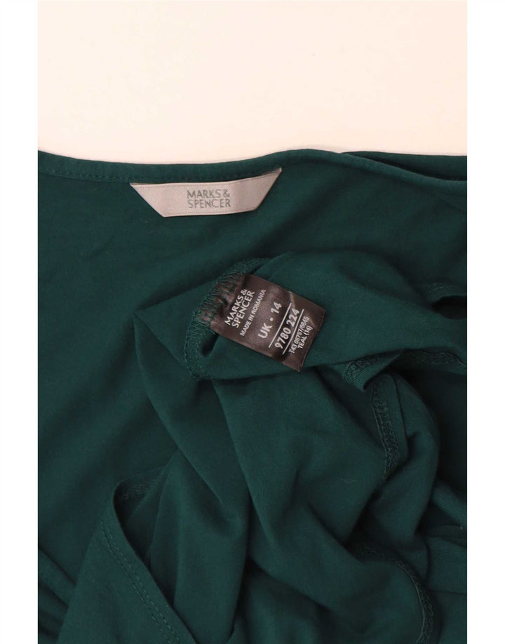 Top ženske bluze Marks & Spencer UK 14 Srednje zelena viskoza