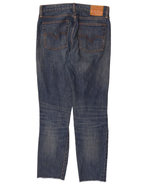 Levi's ženske ravne traperice visokog struka od bijele hrastovine W28 L28 plavi pamuk
