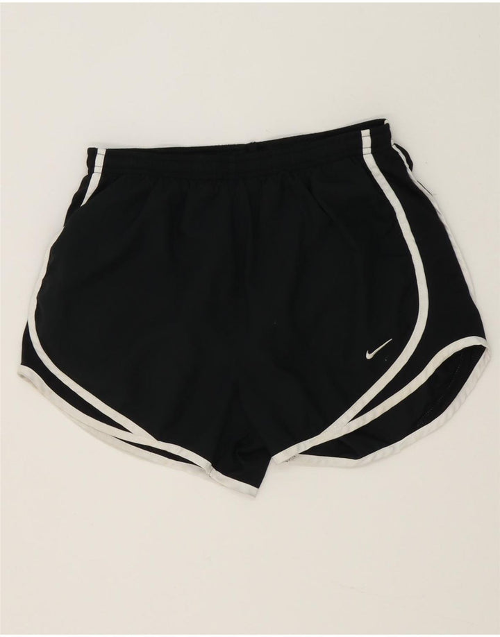 Nike Ženske Dri Fit Sportske Kratke Hlače UK 8 Mali crni poliester