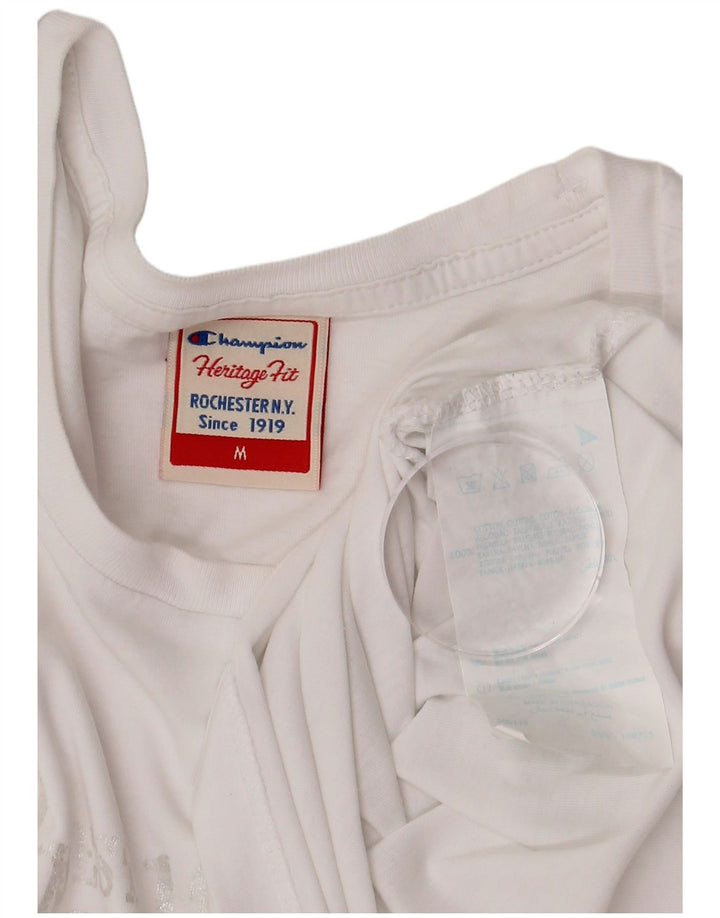 Champion ženska majica kratkih rukava Herritage Fit UK 12 srednji bijeli pamuk