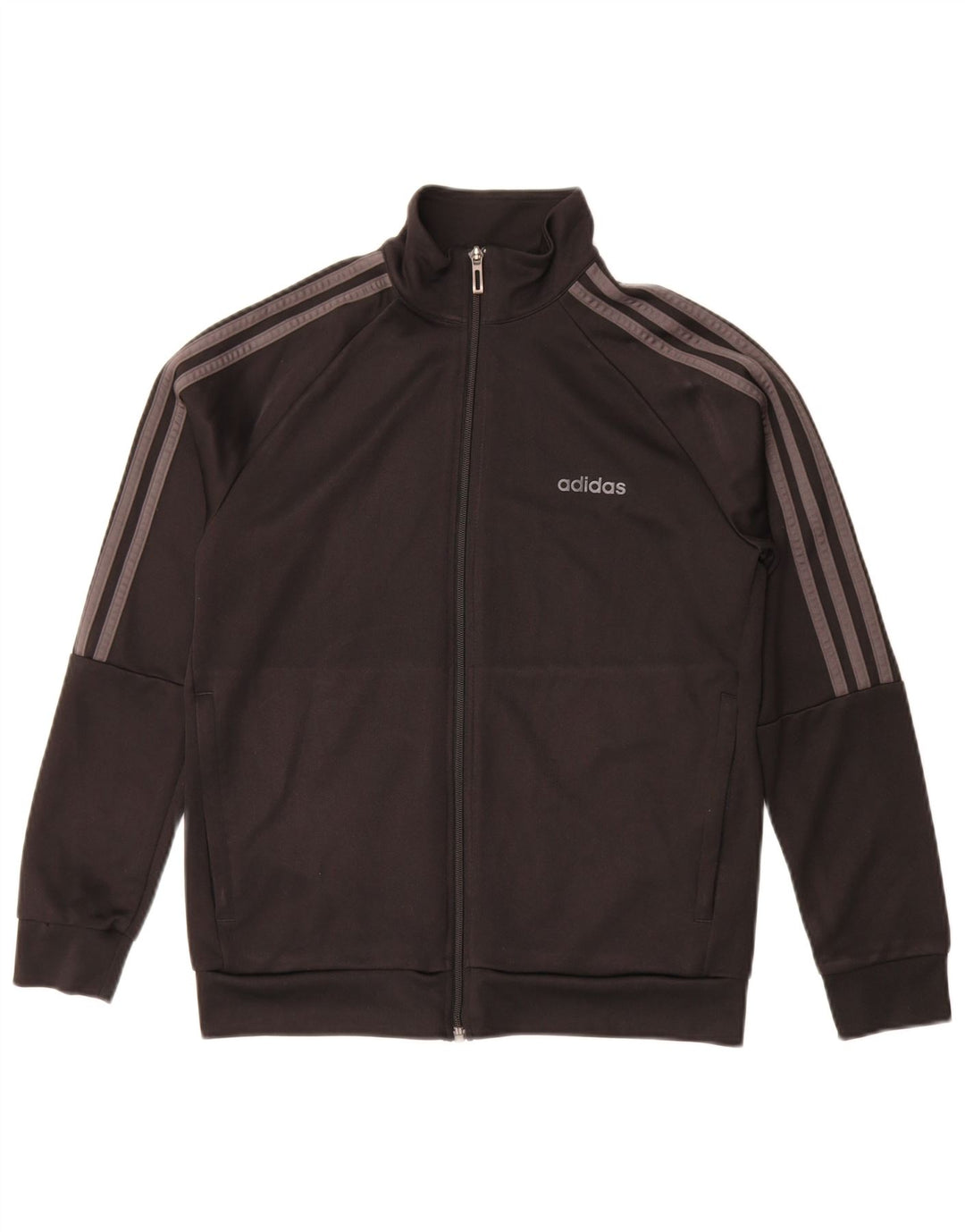 Gornja jakna od trenirke Adidas Climalite 13-14 godina, crni poliester