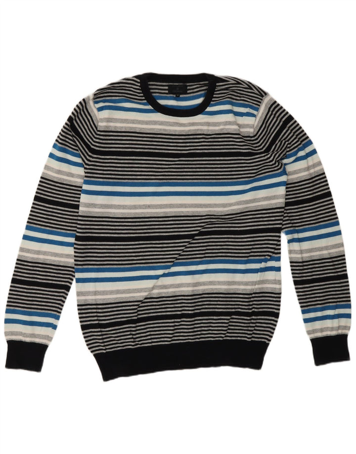 Jack & Jones muški džemper s okruglim izrezom srednje raznobojnih pruga