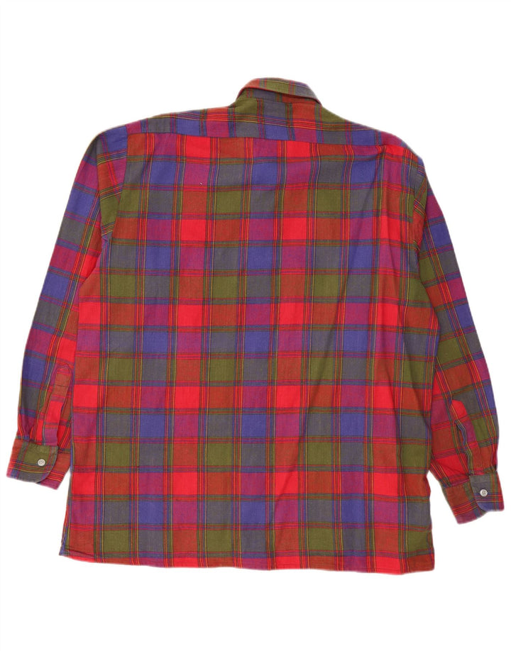 VINTAGE muška košulja od flanela, veličina 41/42, pamuk, veliki šareni karirani komad
