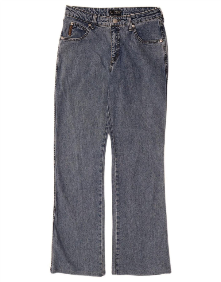 ARMANI Womens Bootcut Jeans W26 L28 Blue Cotton