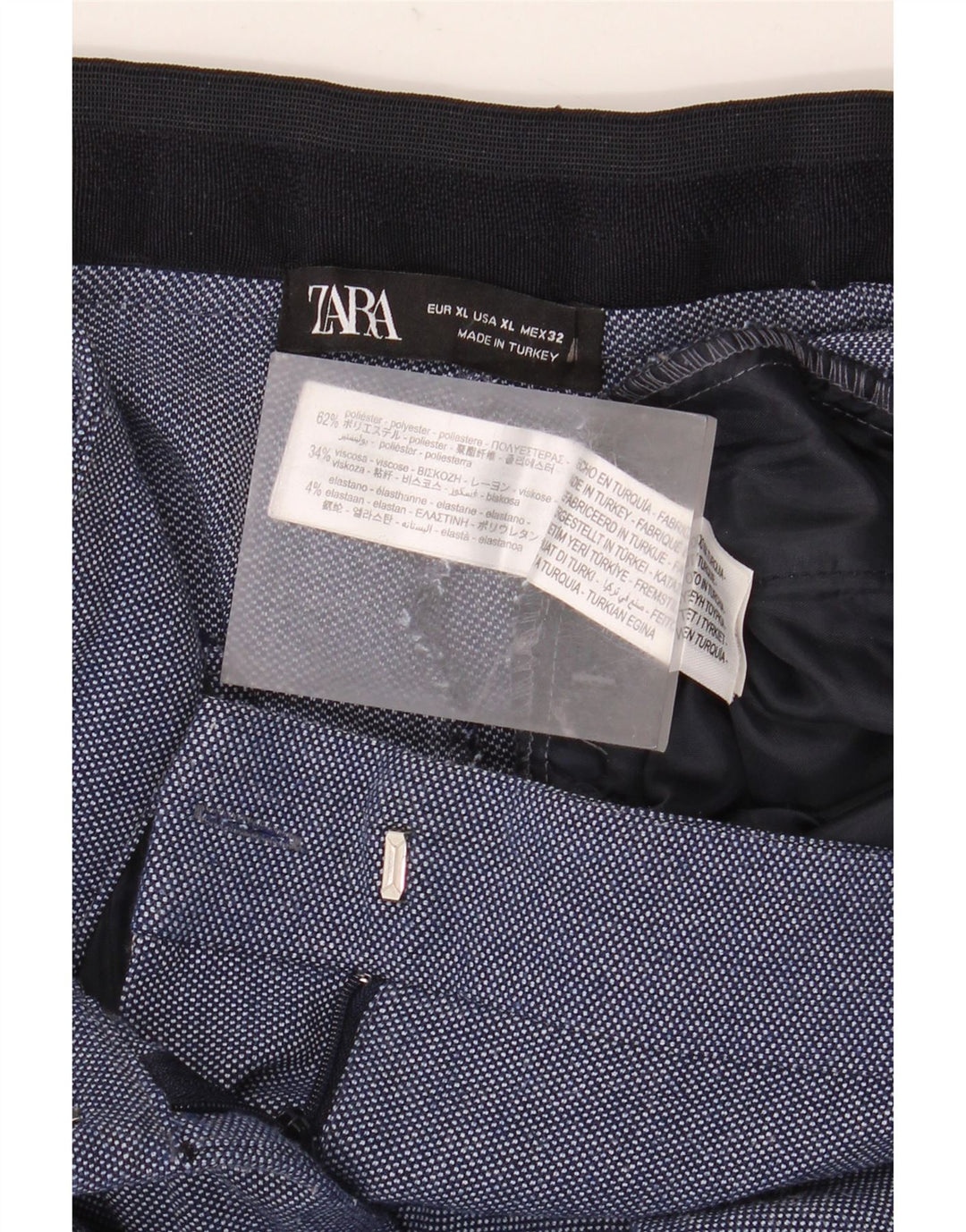 Marks & Spencer ženske uske hlače XL W32 L28 plavi poliester