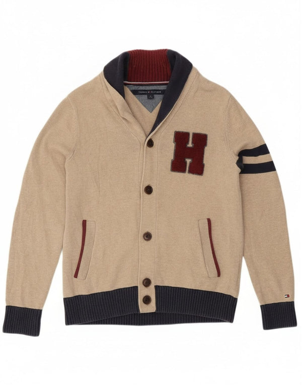 Tommy Hilfiger ženski kardigan džemper s grafičkim motivima UK 10 Small Beige