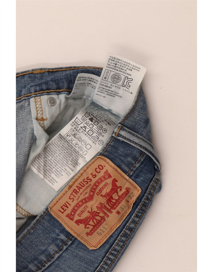 LEVI'S Muške 511 uske traperice W31 L32 Plavi pamuk