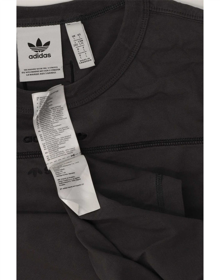 Adidas muška majica kratkih rukava, veliki sivi pamuk