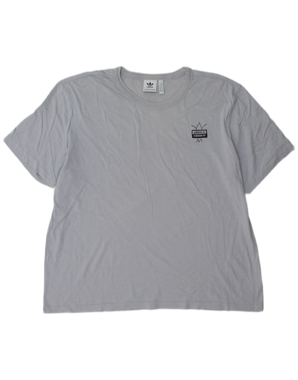 Adidas muška majica s grafičkim motivima 2XL plavi pamuk