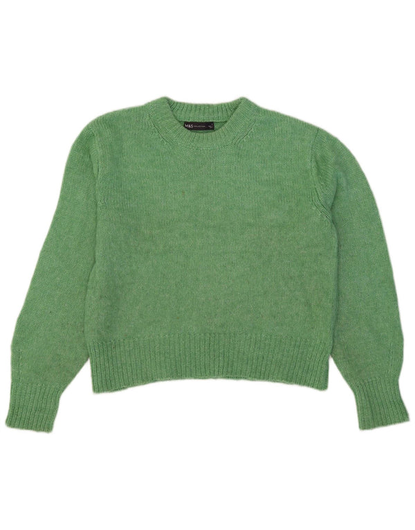 Marks & Spencer ženski pulover s okruglim izrezom UK 10 Small Green