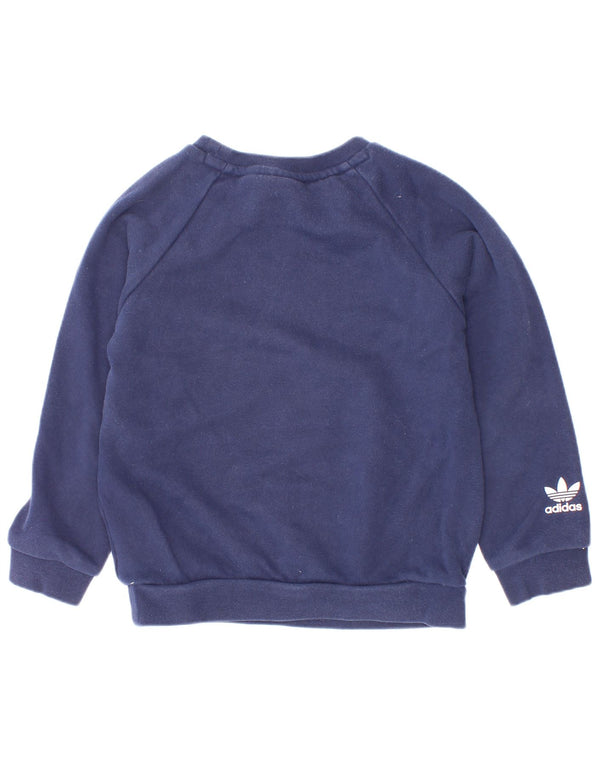 Adidas majica s grafičkim motivima za dječake, 3-4 godine, tamnoplavi pamuk