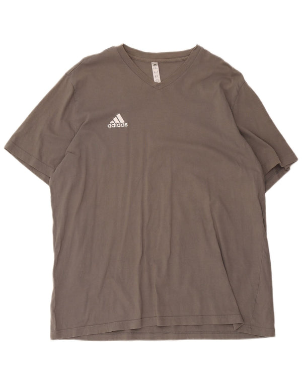 Adidas muška majica kratkih rukava 2XL sivi pamuk